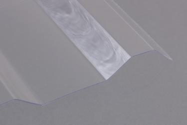 Lichtplatten PVC 1,4 mm klar Trapezprofil 20/1100 