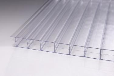 16 mm Stegdreifach-Platten glasklar 