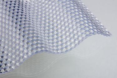 Lichtplatten PVC 76/18 Wellprofil 2,5mm Wabe 