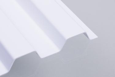 Polycarbonat Trapez 76/18  weiß-opal 0,90 mm 