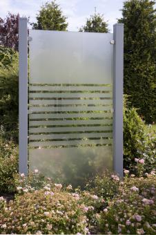 GrojaAmbiente Glas-Sichtschutzelement Senkrecht 90x180 cm Streifen 